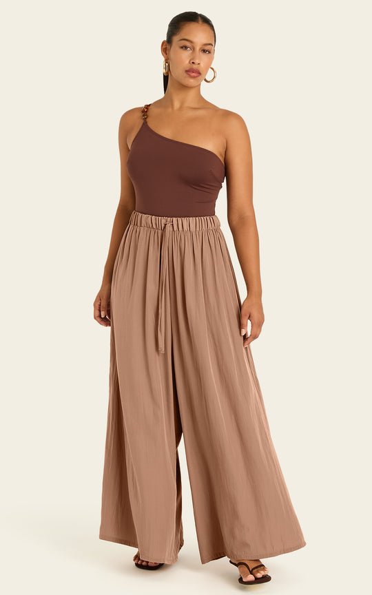 The Luxe Palazzo Pant - Chai Chameau
