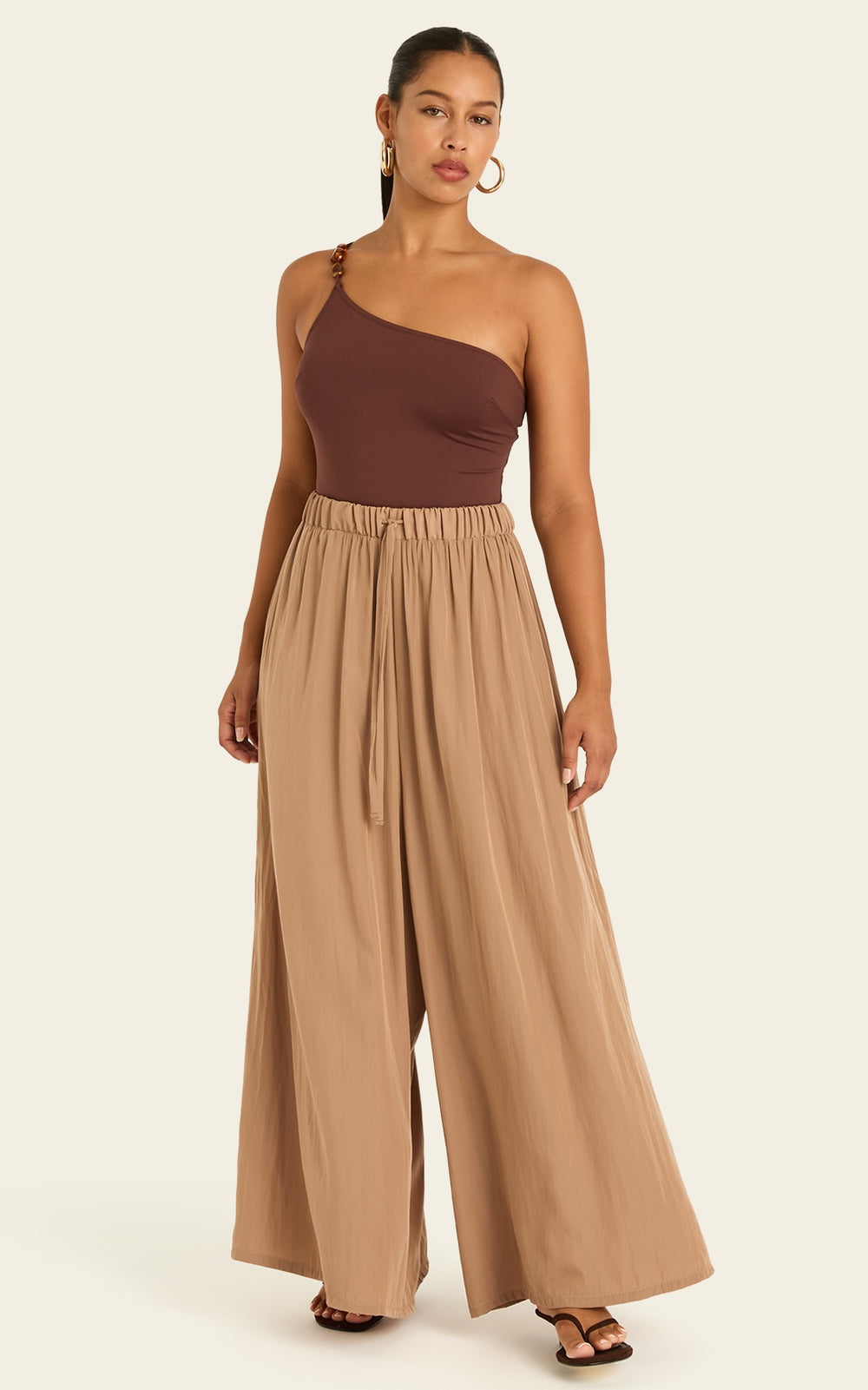 The Luxe Palazzo Pant - Chai Chameau
