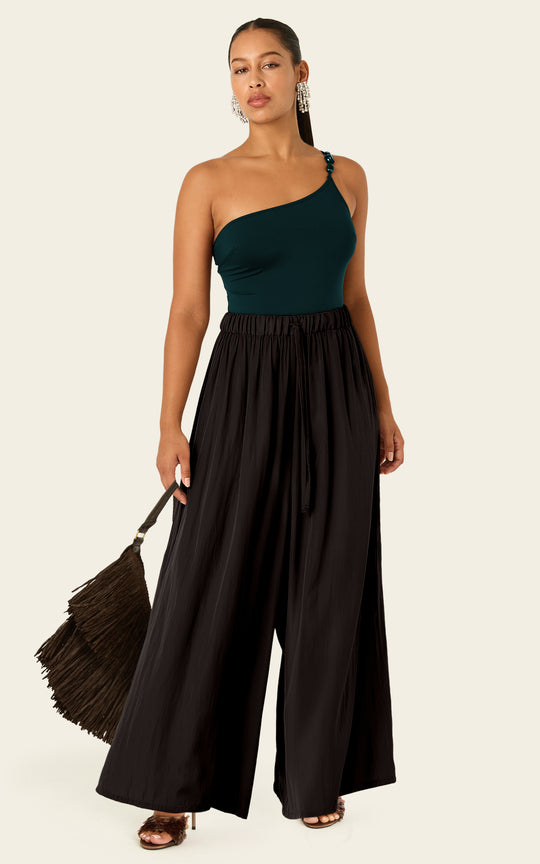 The Luxe Palazzo Pant - Black