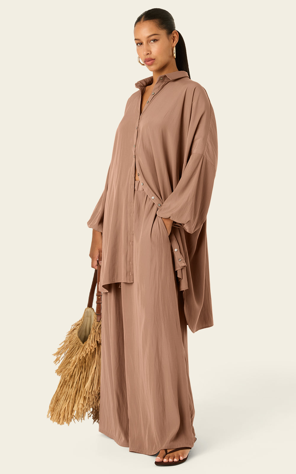 The Luxe Draper Shirt - Chai Chameau