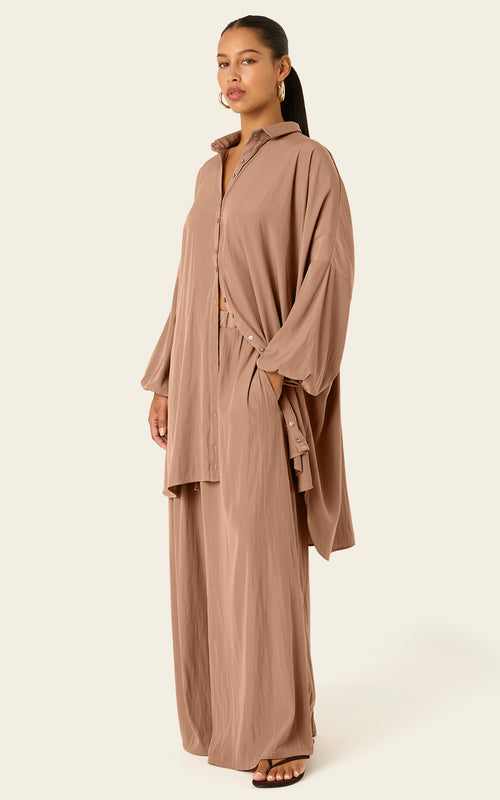 The Luxe Palazzo Pant - Chai Chameau
