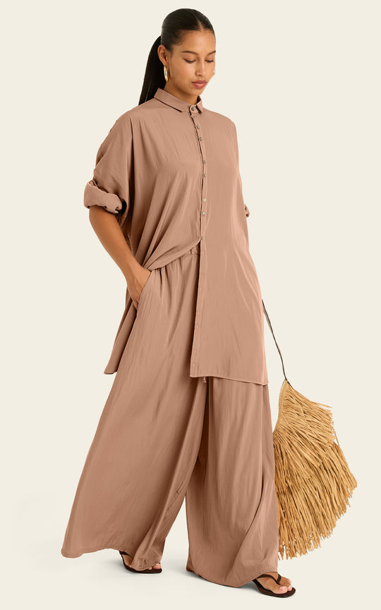 The Luxe Draper Shirt - Chai Chameau