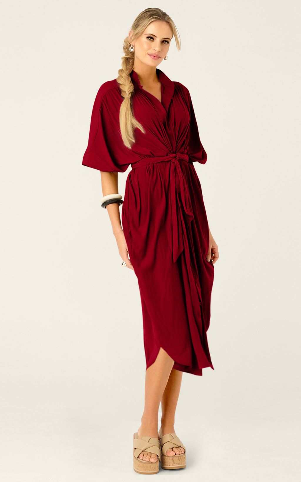 The Multiwear Shirt Dress - Blackberry, Grande