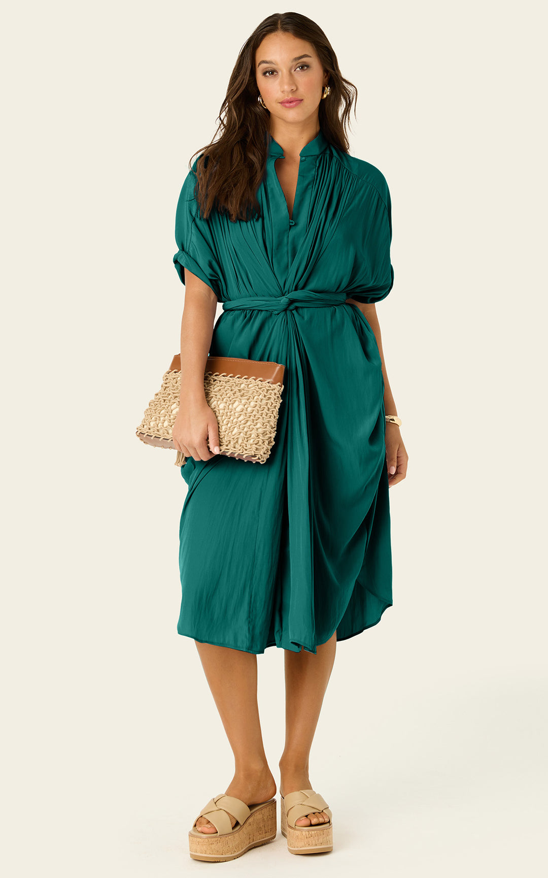The Multiwear Shirt Dress - Juniper, Petite