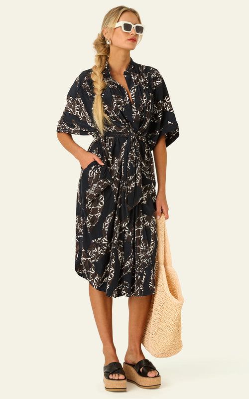 The Multiwear Shirt Dress - Scarfetta, Midi