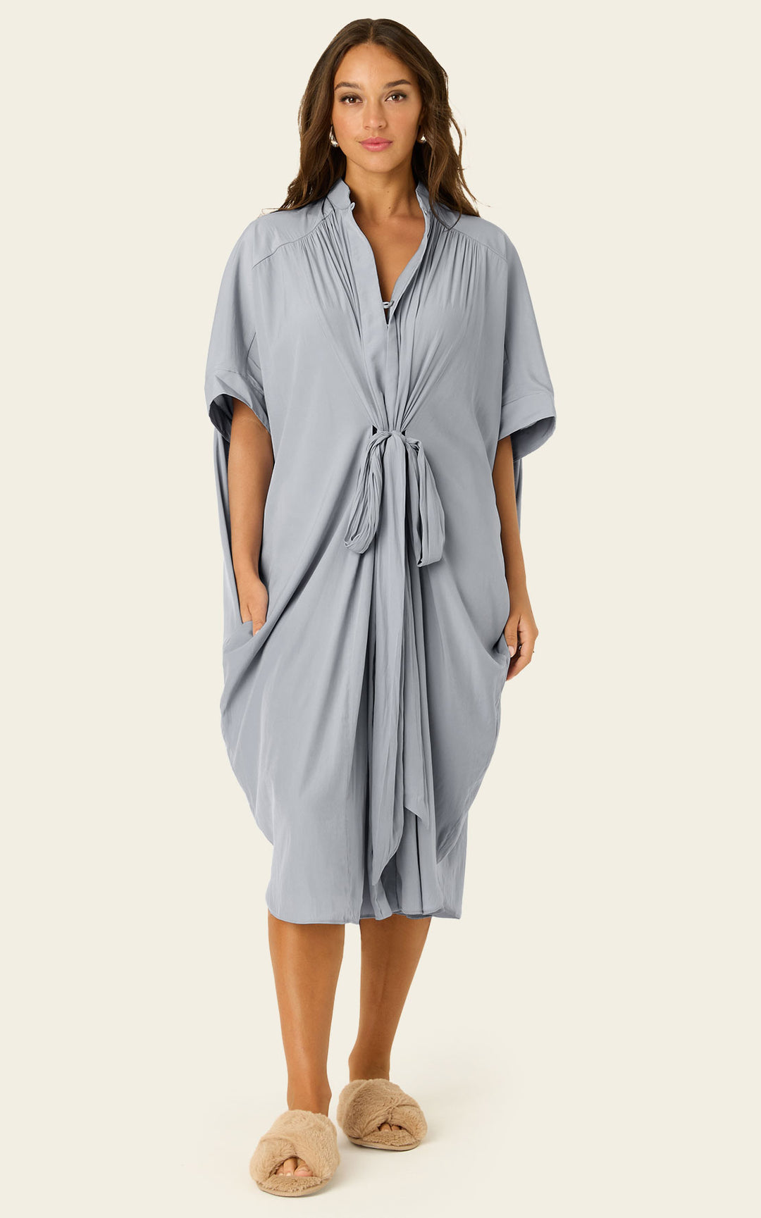 The Multiwear Shirt Dress - Moondust Grey, Petite
