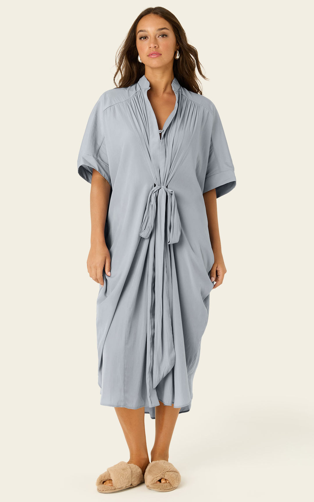 The Multiwear Shirt Dress - Moondust Grey, Grande