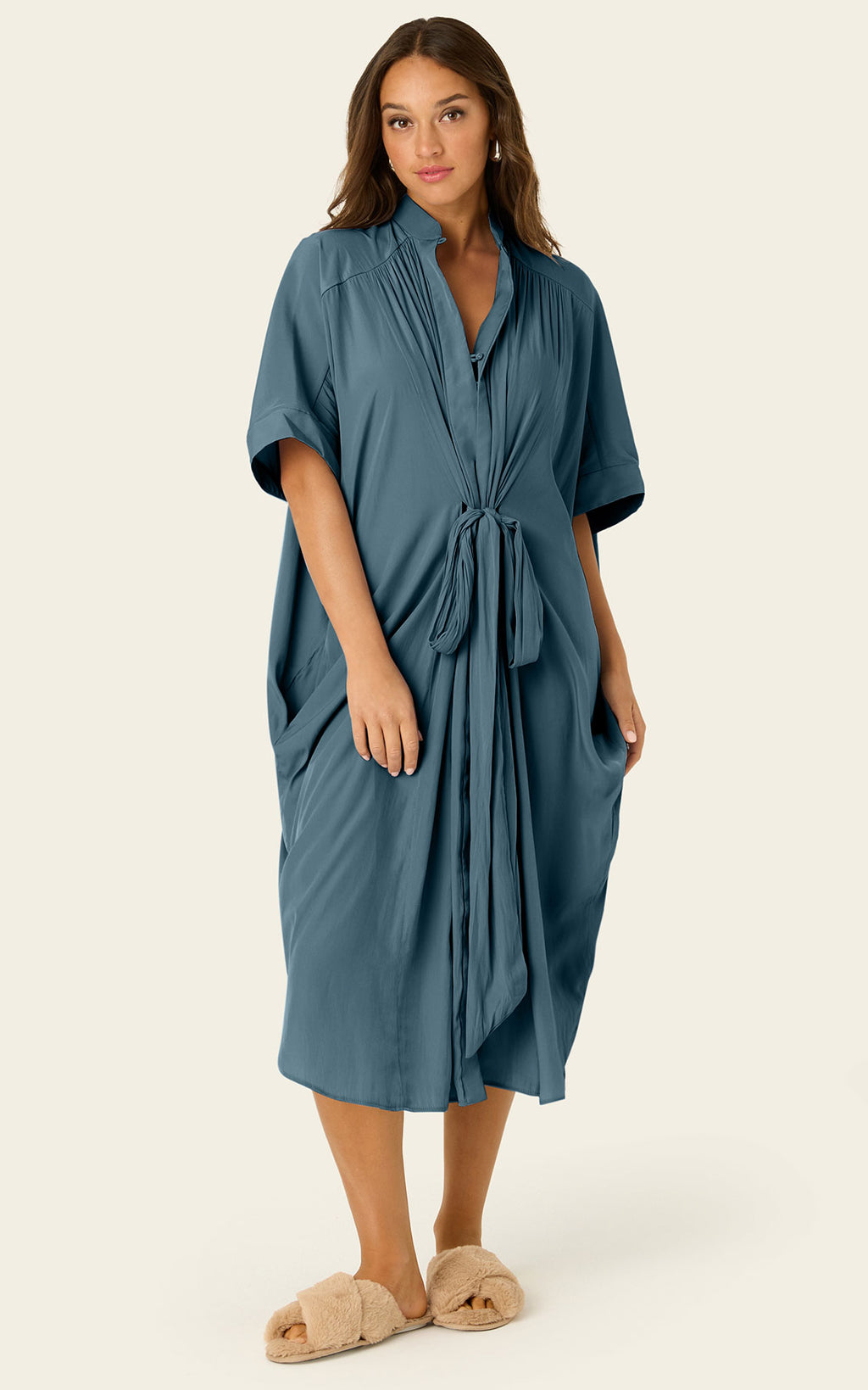 The Multiwear Shirt Dress - Deep Seafoam, Grande