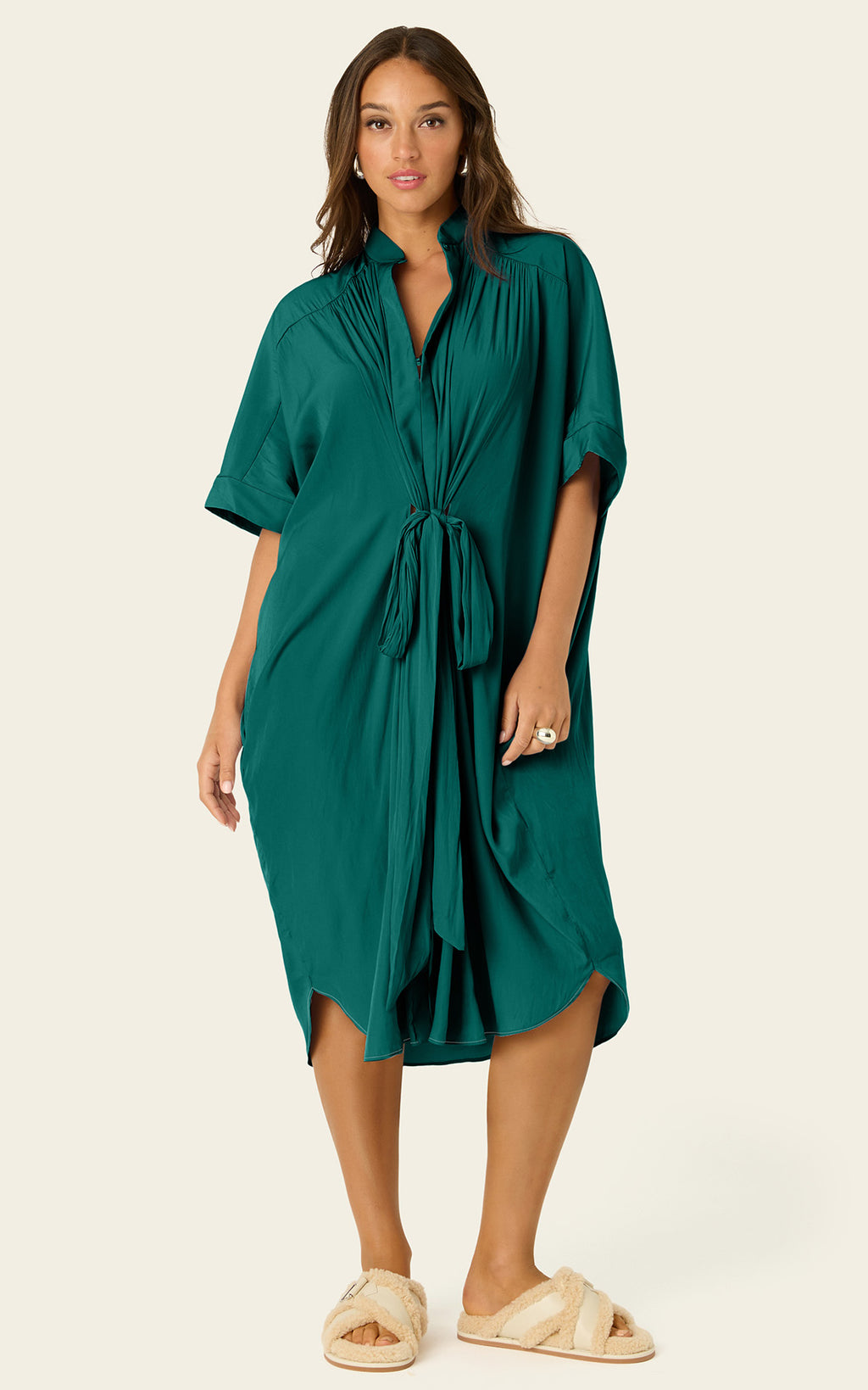 The Multiwear Shirt Dress - Juniper, Petite