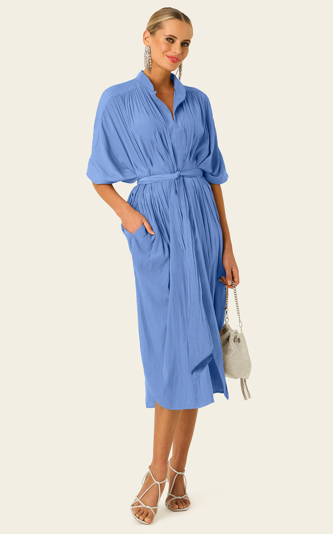 The Multiwear Shirt Dress - Cornflower, Grande