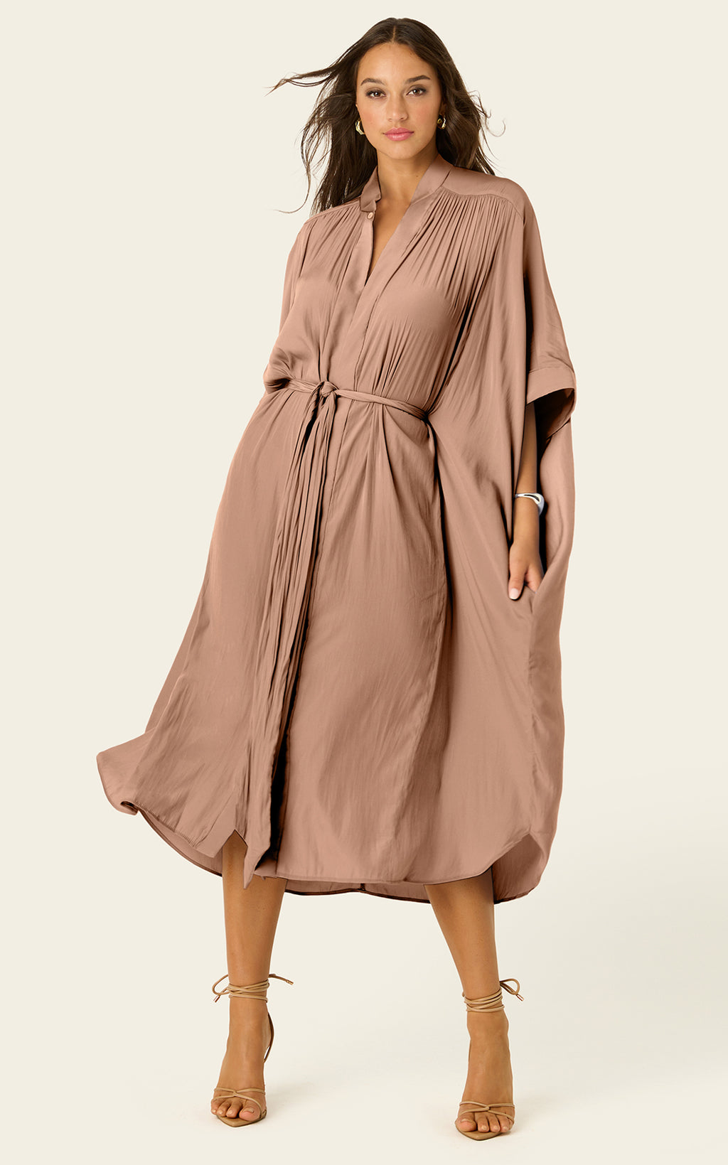 The Multiwear Shirt Dress - Chai Chameau, Midi