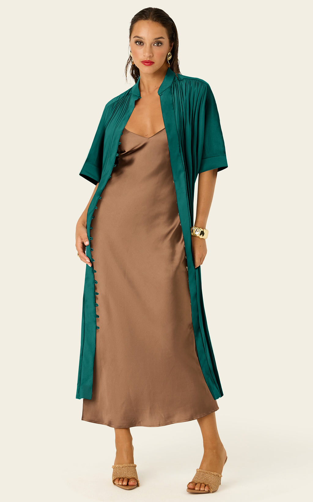 The Multiwear Shirt Dress - Juniper, Grande