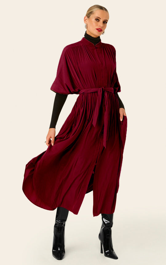 The Multiwear Shirt Dress - Blackberry, Grande