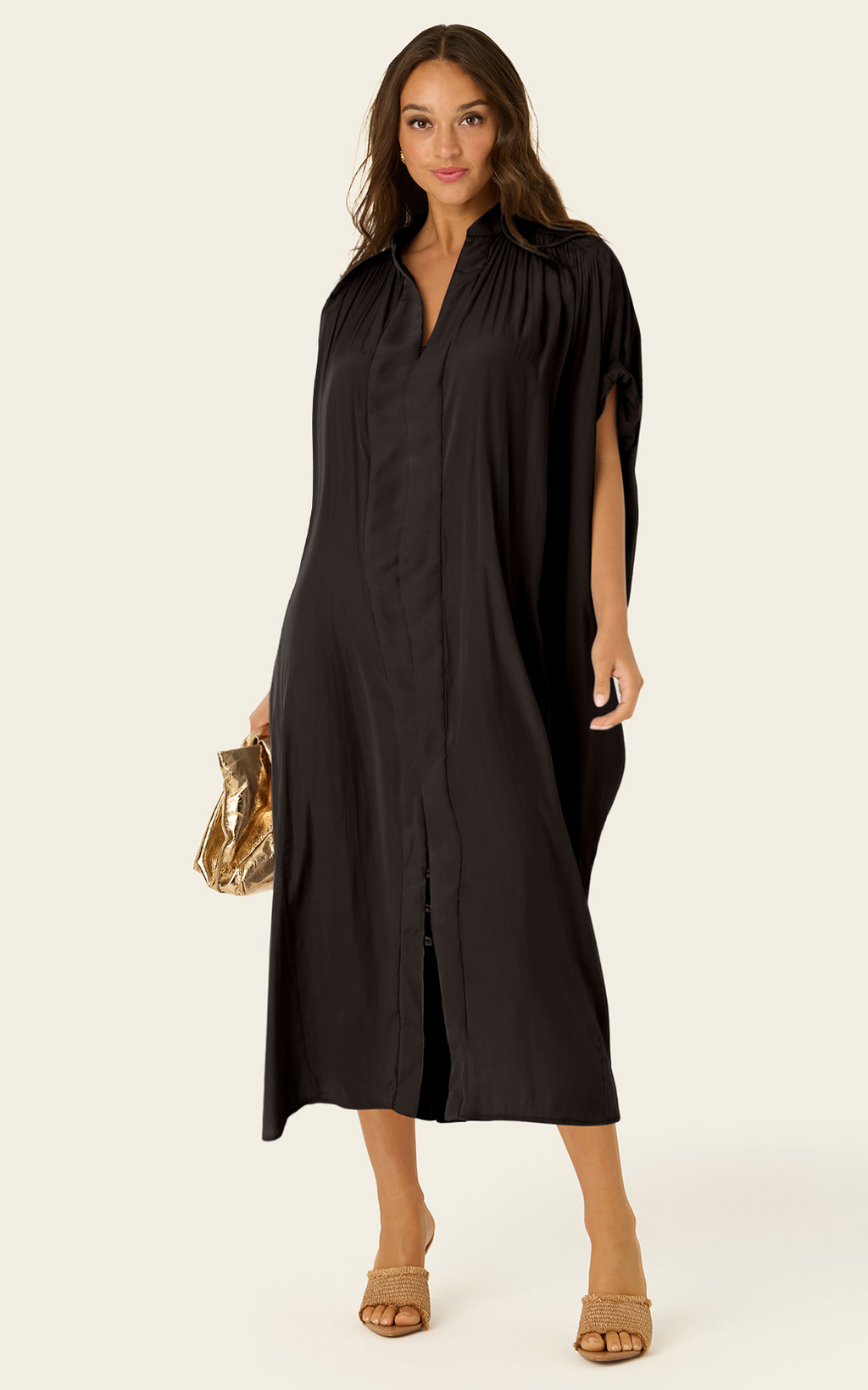 The Multiwear Shirt Dress - Black, Grande