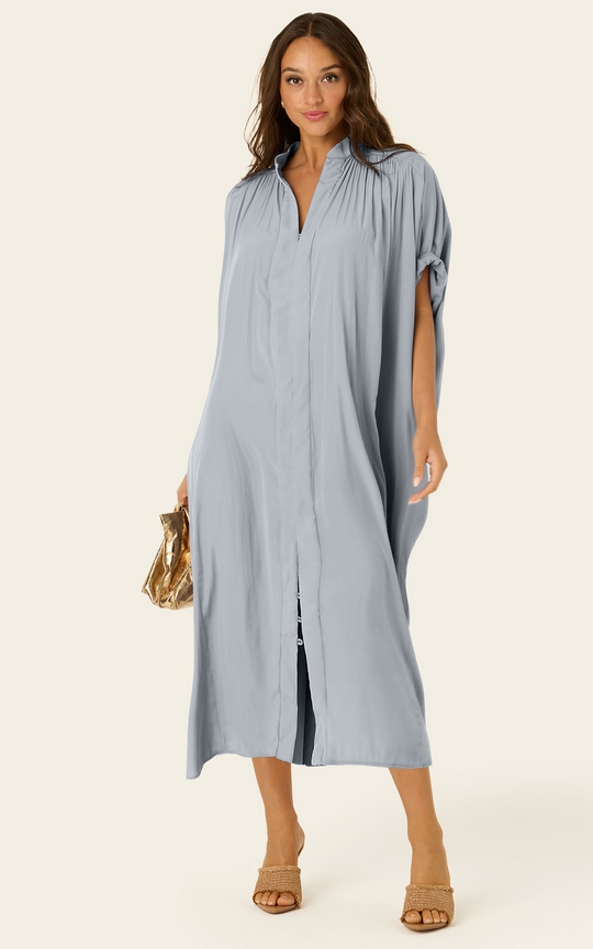 The Multiwear Shirt Dress - Moondust Grey, Grande