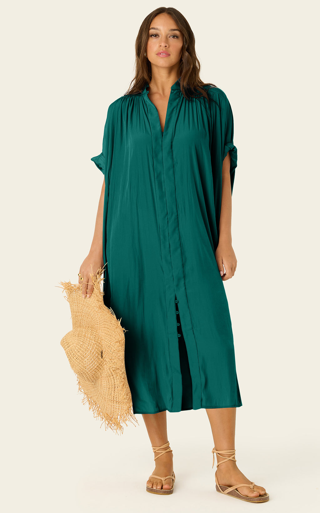 The Multiwear Shirt Dress - Juniper, Grande