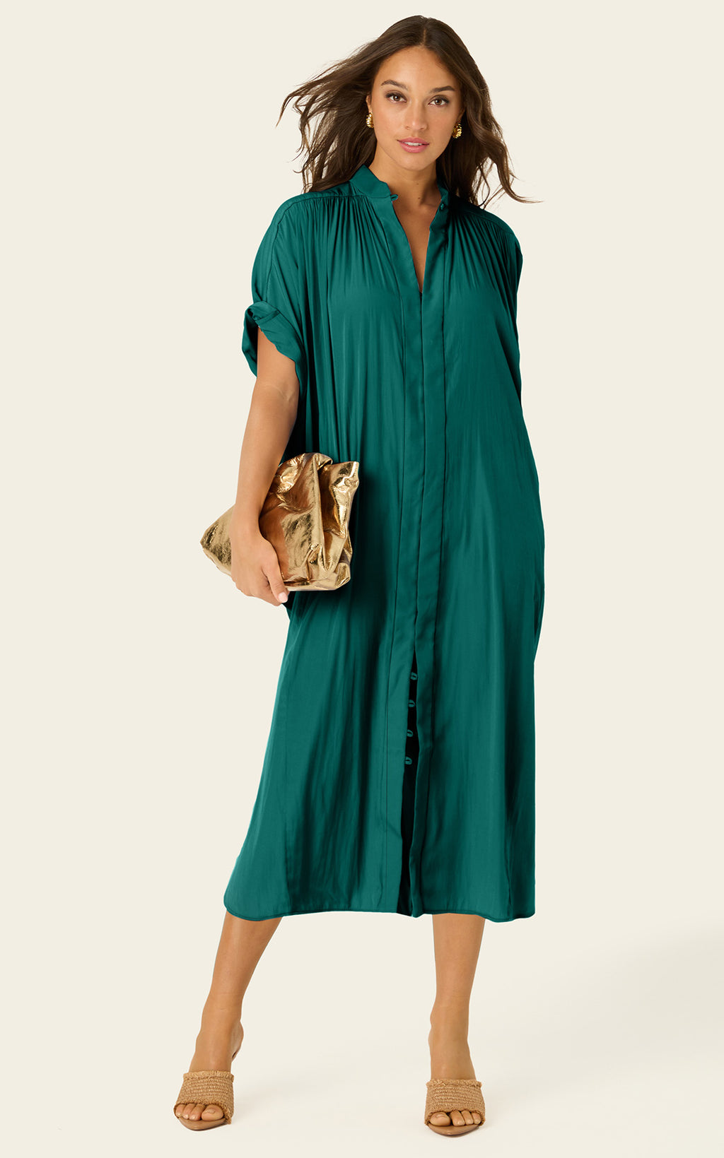 The Multiwear Shirt Dress - Juniper, Grande
