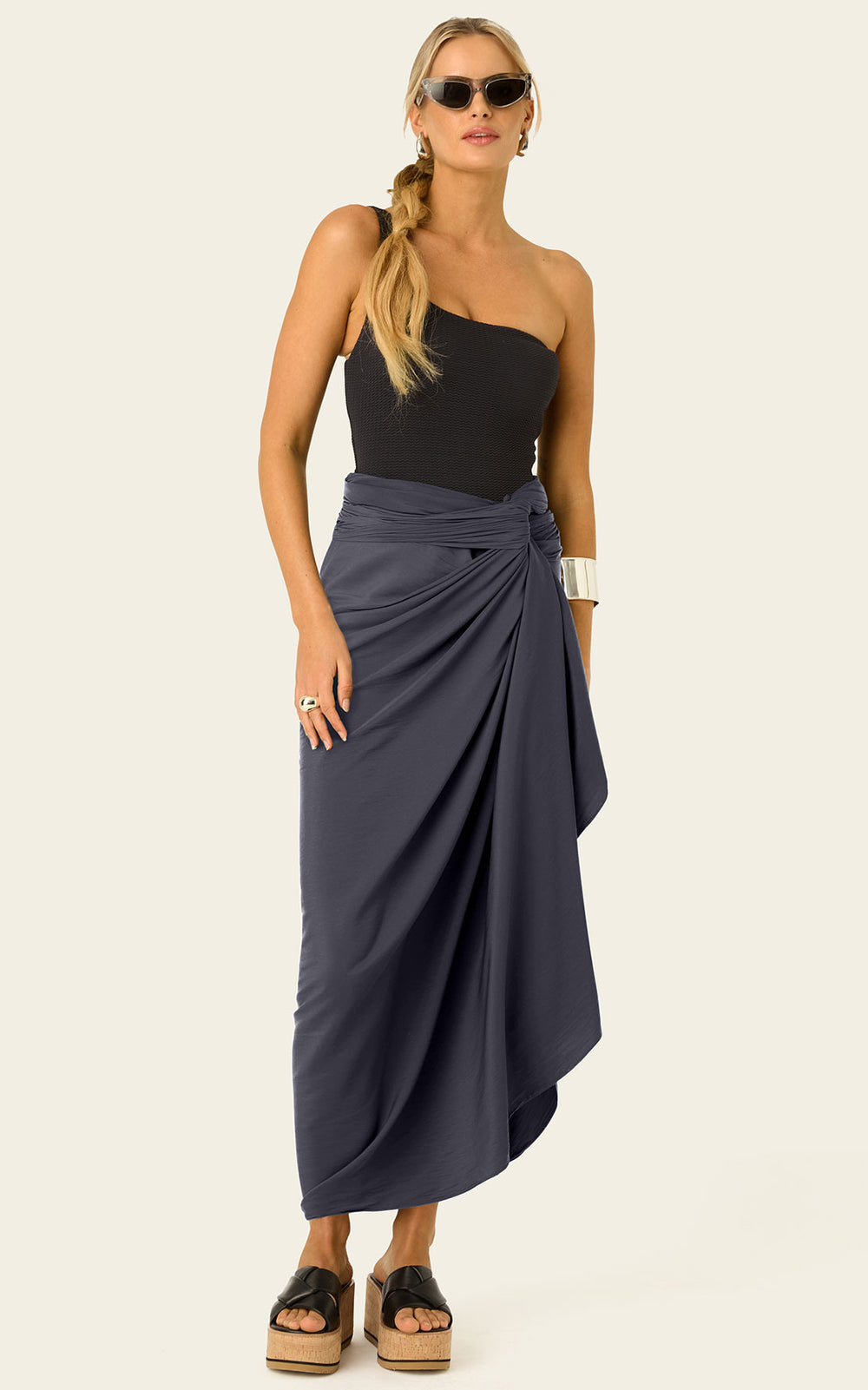 The Luxury Multiwear Wrap / skyfall grey