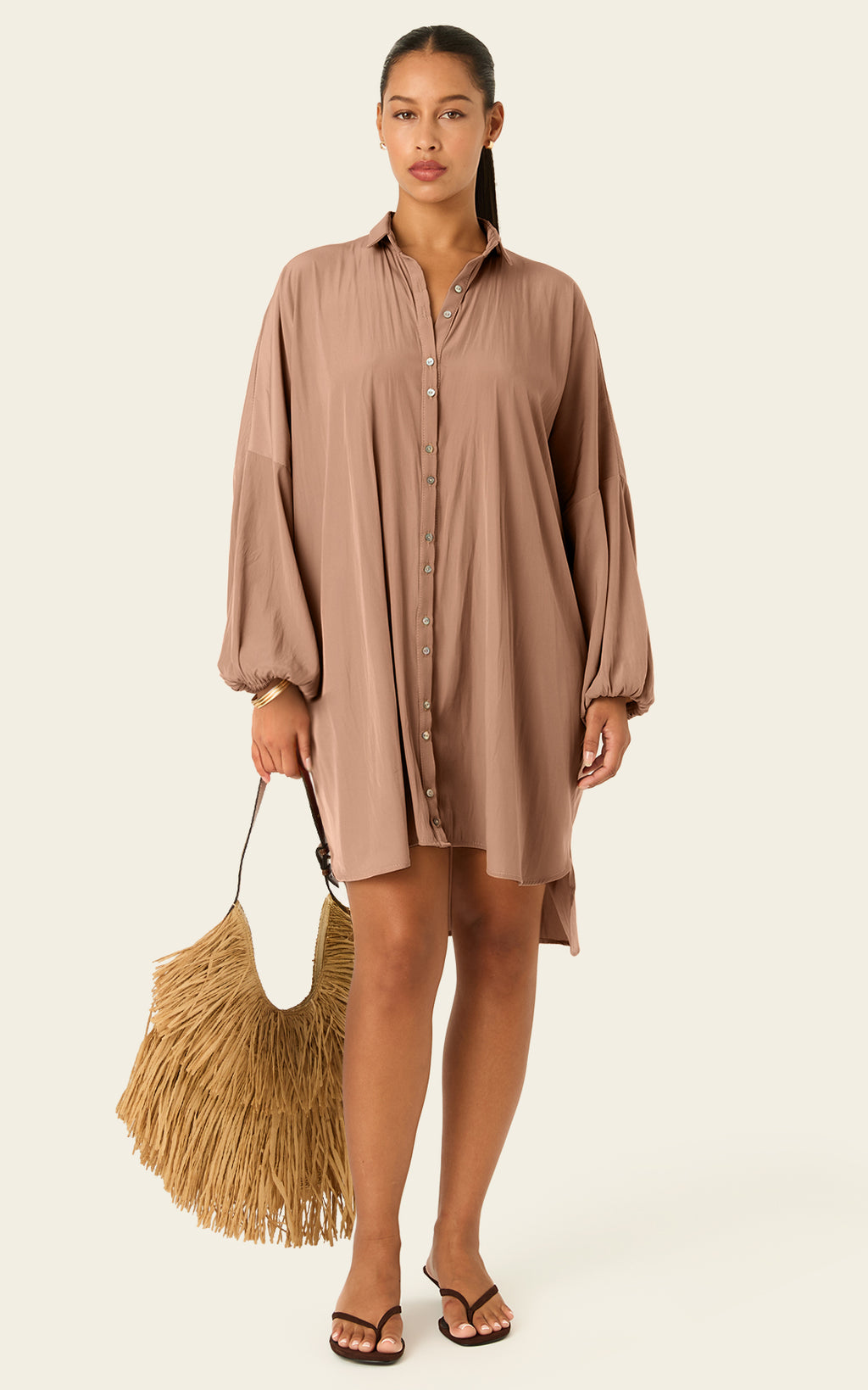 The Luxe Draper Shirt - Chai Chameau