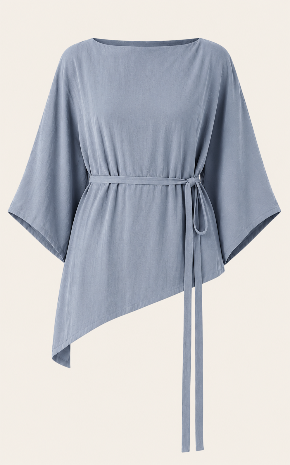 The Luxe Arc Blouse - Bleu de Lune