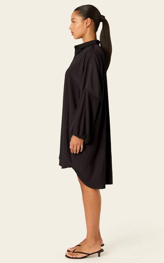 The Luxe Draper Shirt - Black