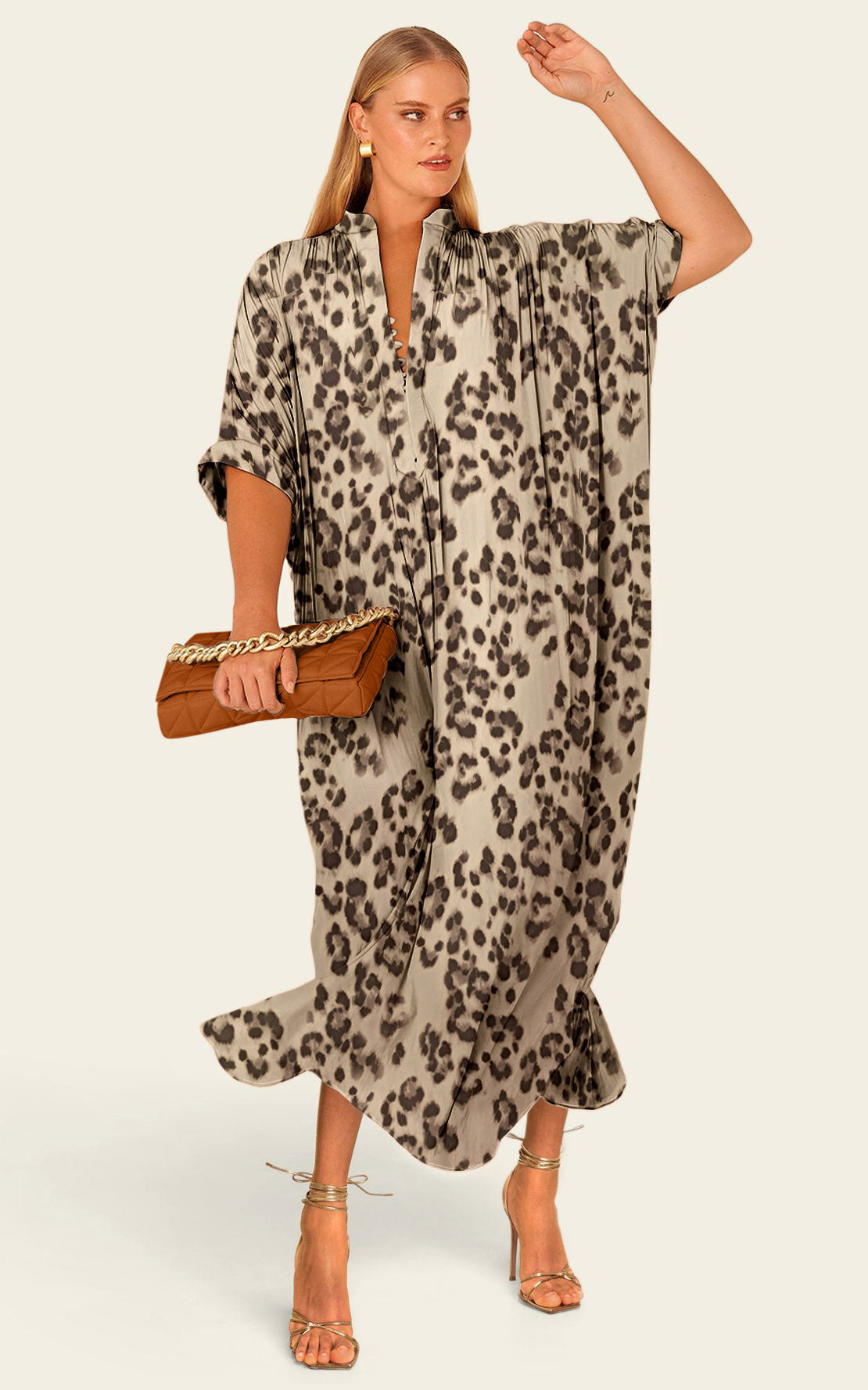 The Original Multiwear Dress - Snow Leopard, Grande