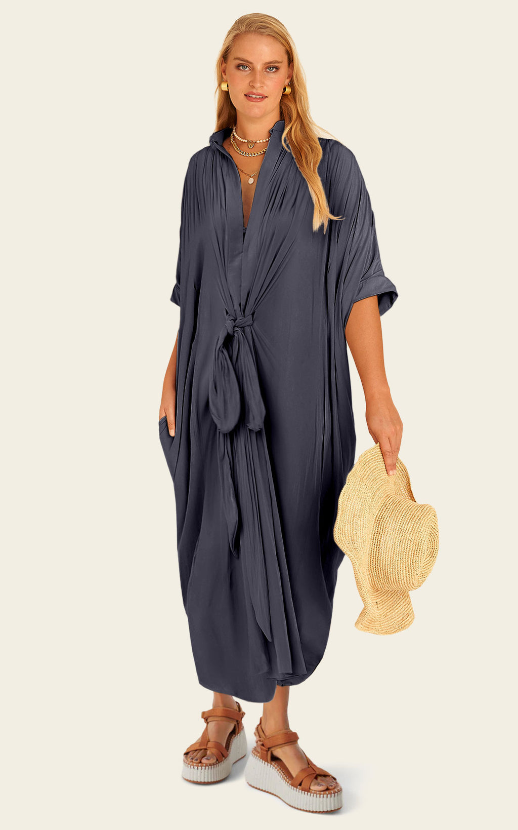 The Original Multiwear Dress - Skyfall Grey, Grande