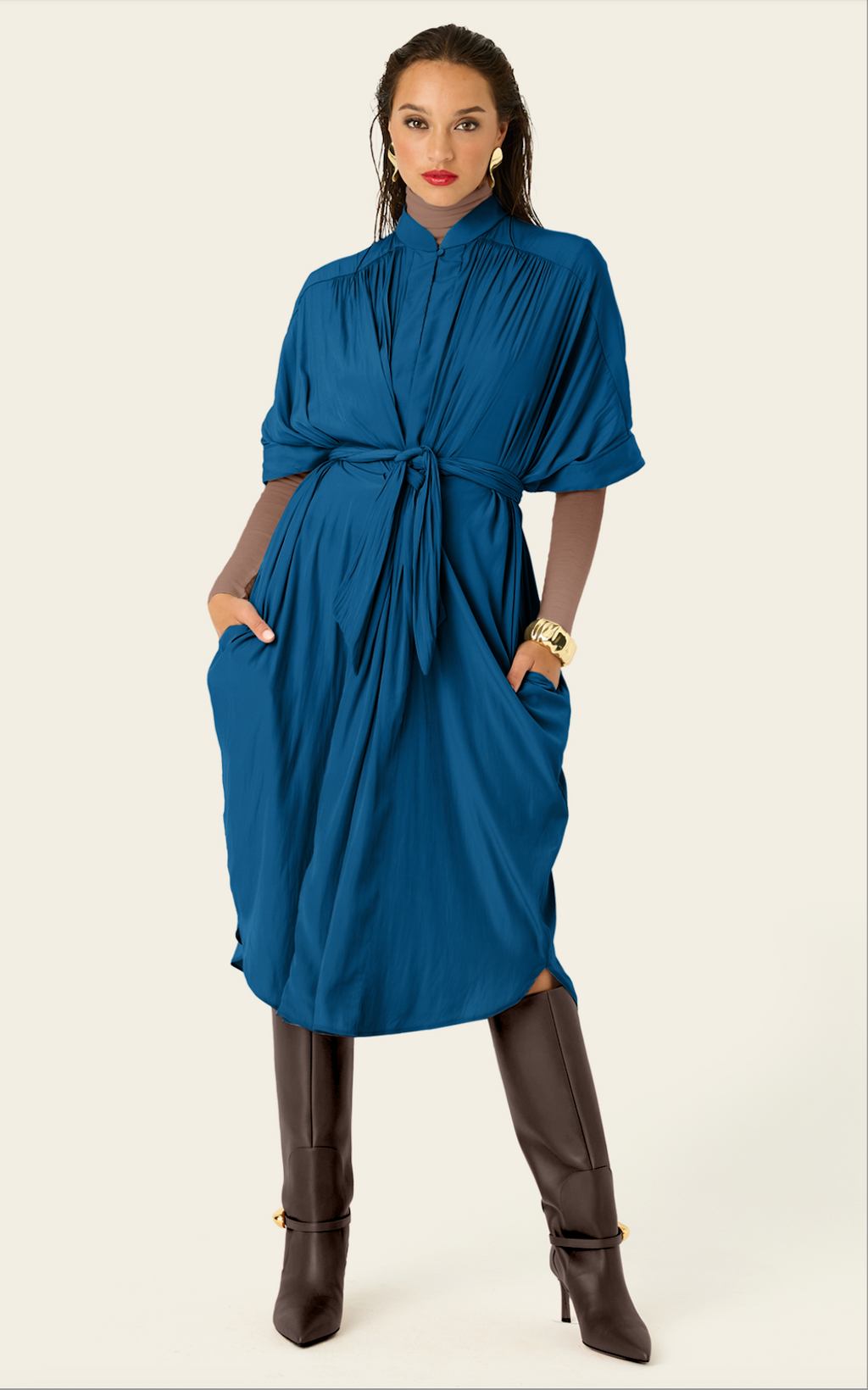 The Multiwear Shirt Dress - Oceania, Petite