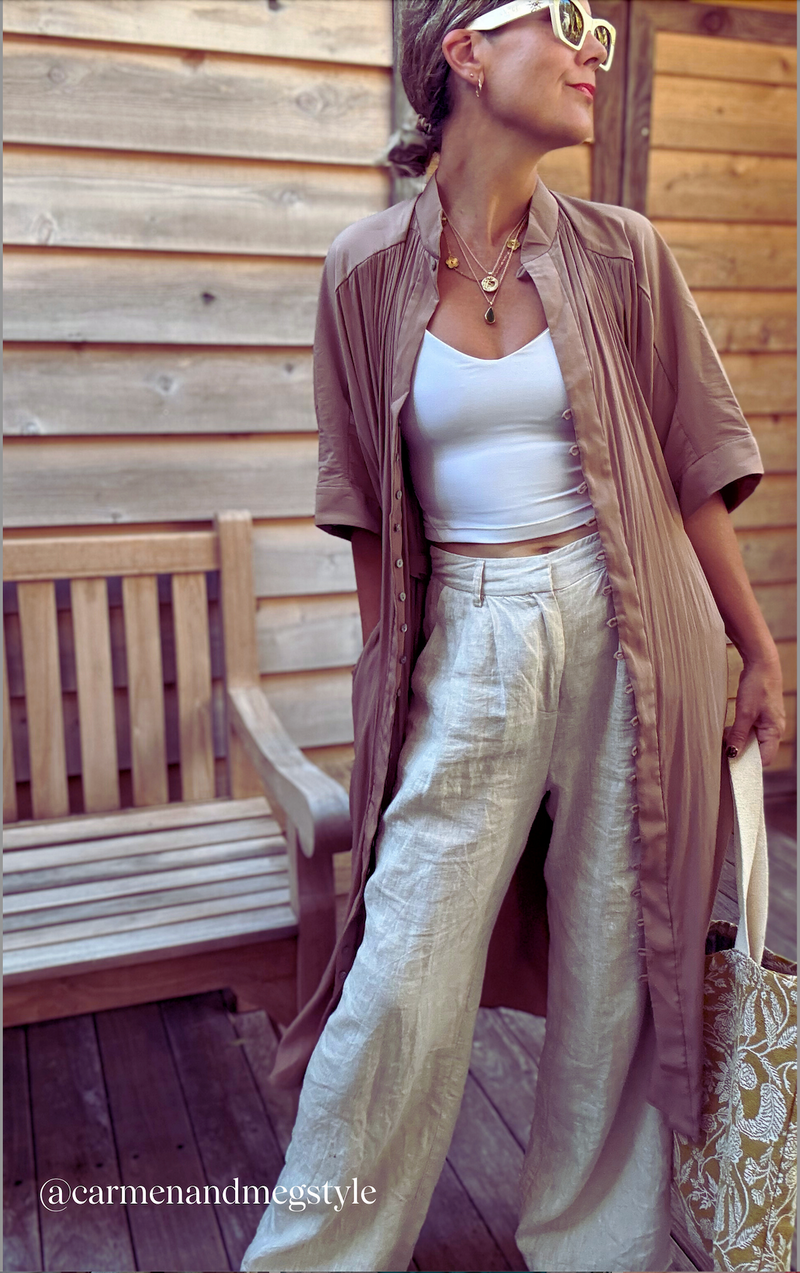 The Multiwear Shirt Dress - Chai Chameau, Midi