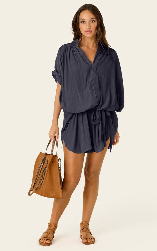 The Multiwear Shirt Dress - Skyfall Grey, Grande
