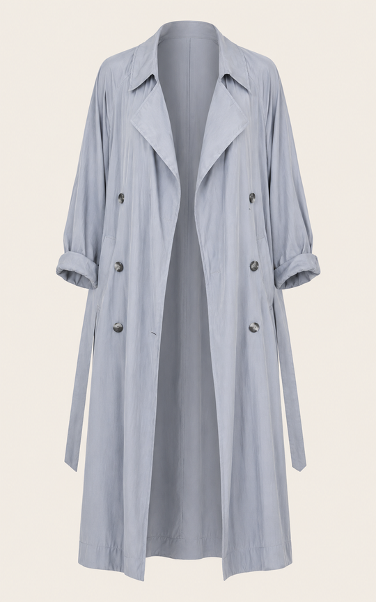 The Luxe Libre Trench - Bleu de Lune