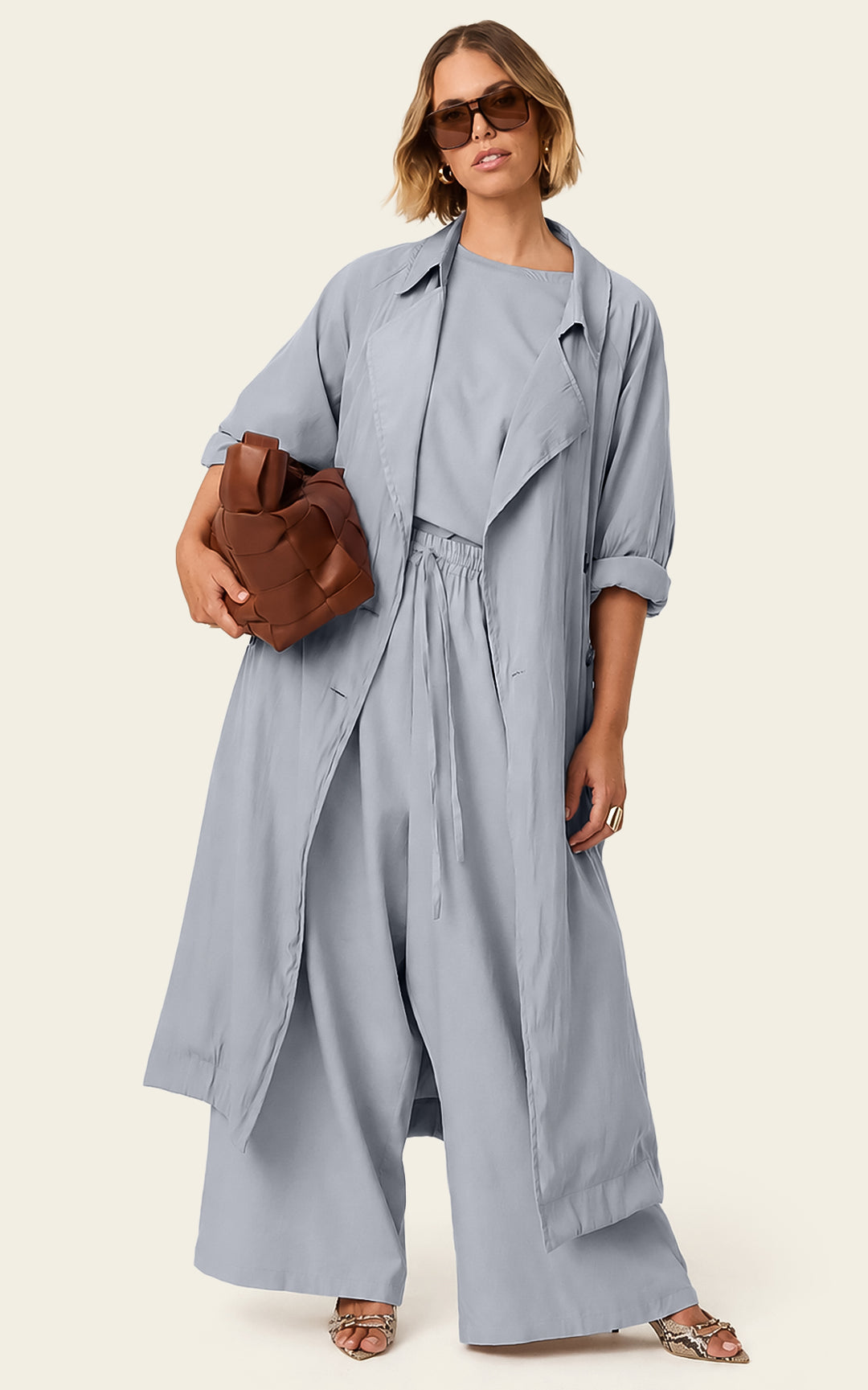 The Luxe Libre Trench - Bleu de Lune