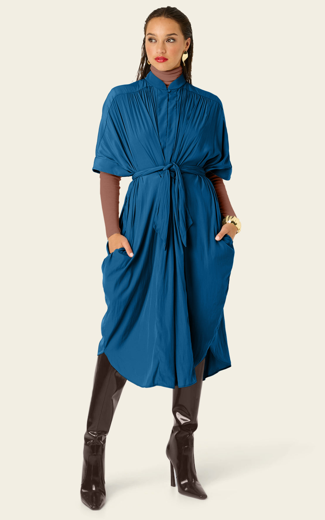 The Multiwear Shirt Dress - Oceania, Midi