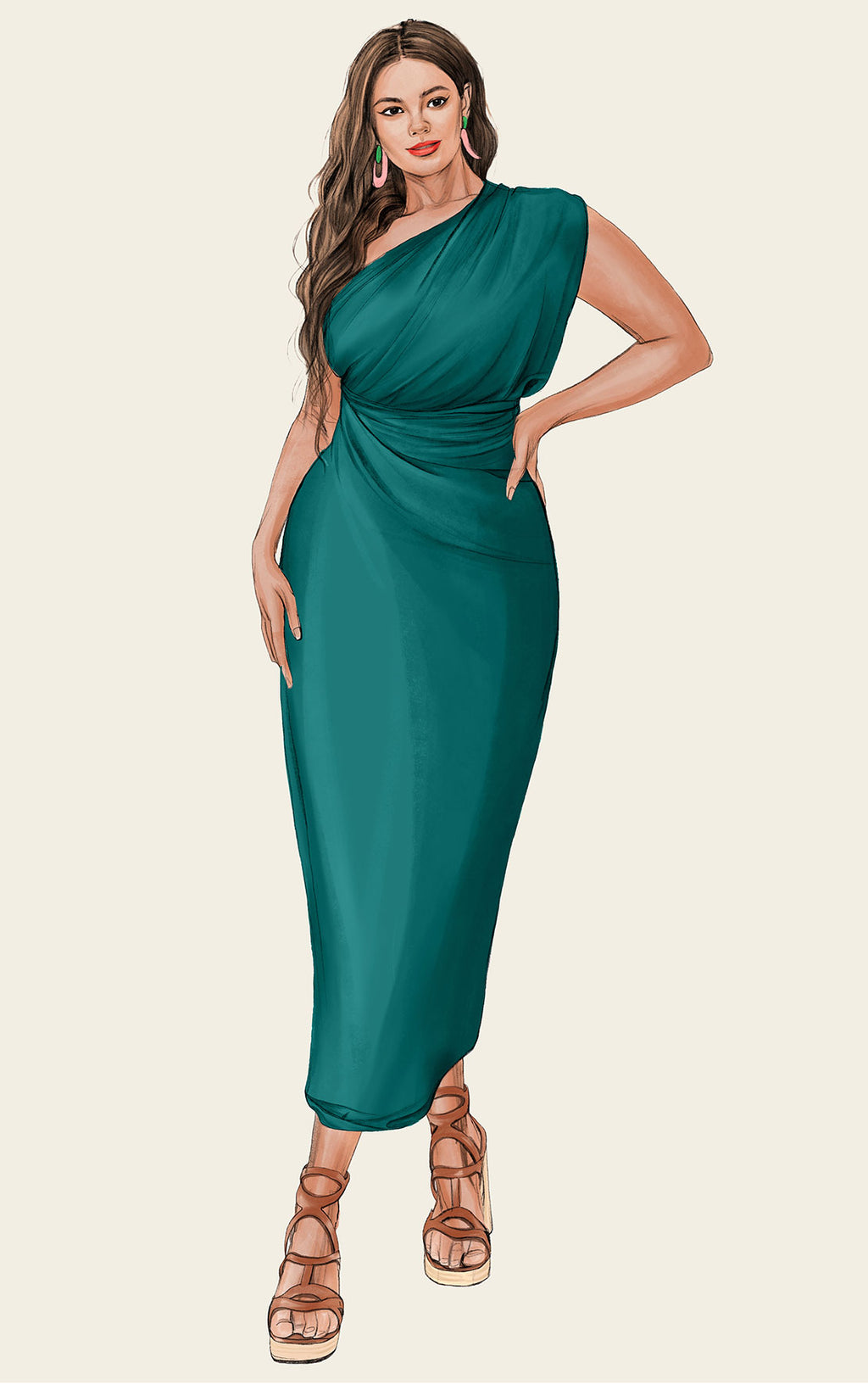 The Luxury Multiwear Wrap / juniper