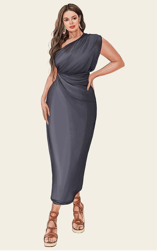 The Luxury Multiwear Wrap / skyfall grey