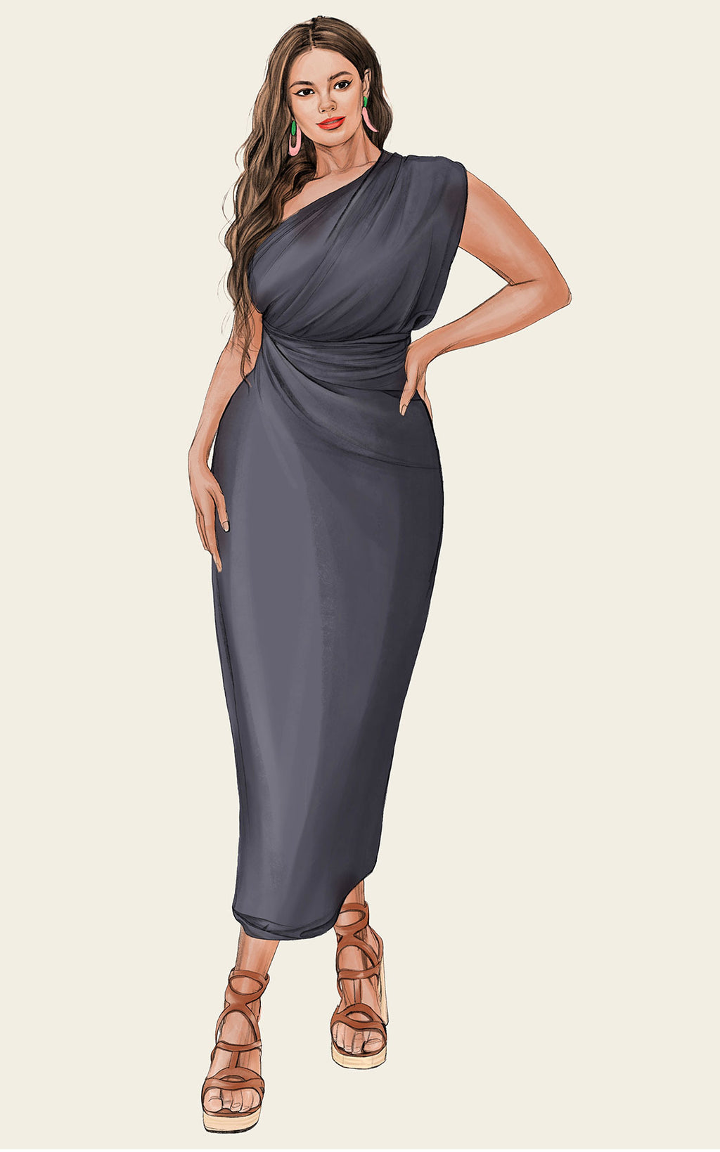 The Luxury Multiwear Wrap / skyfall grey