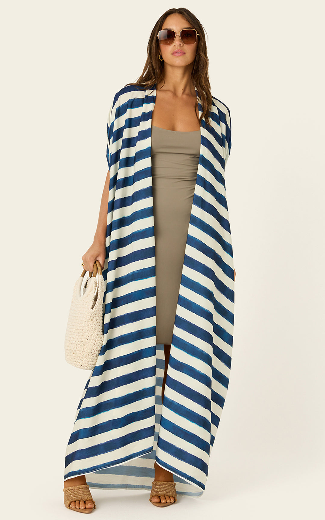 The Luxury Multiwear Wrap / shibori stripe