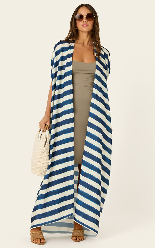 The Luxury Multiwear Wrap / shibori stripe
