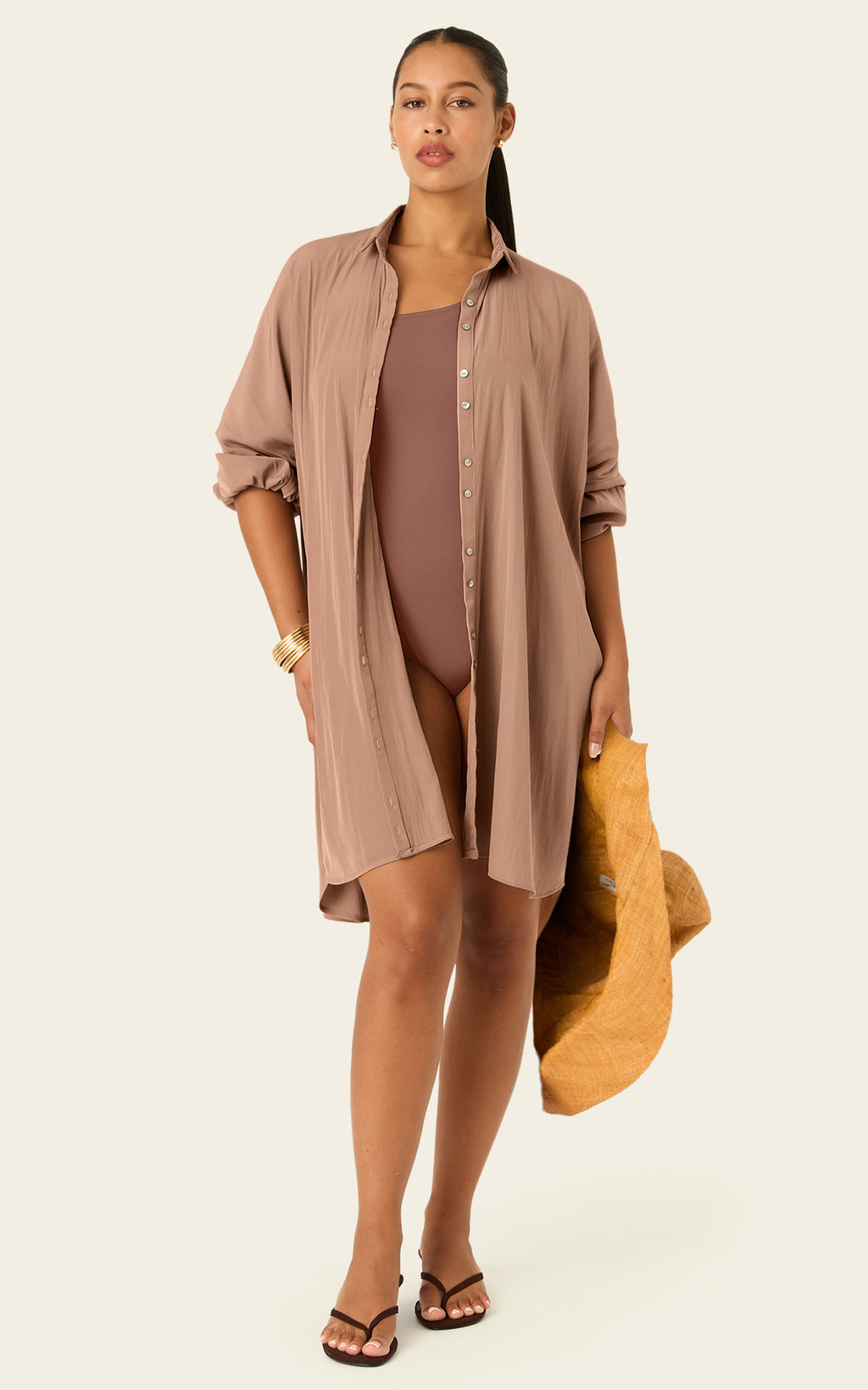 The Luxe Draper Shirt - Chai Chameau