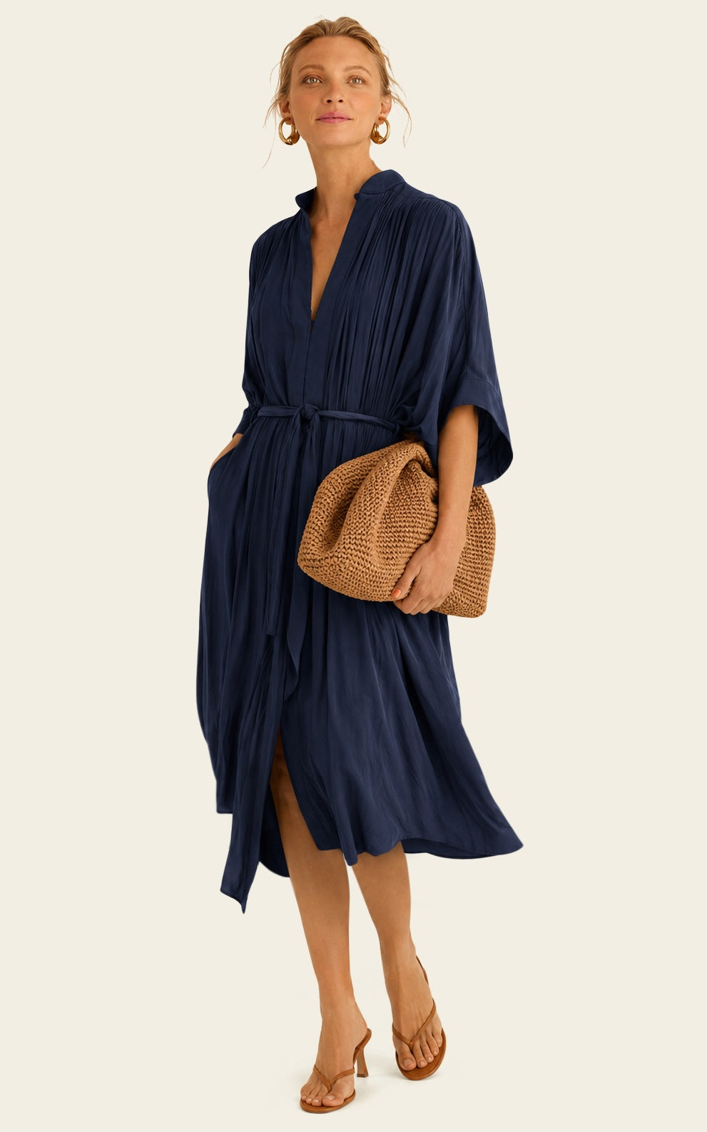 The Multiwear Shirt Dress - Night Sea, Petite
