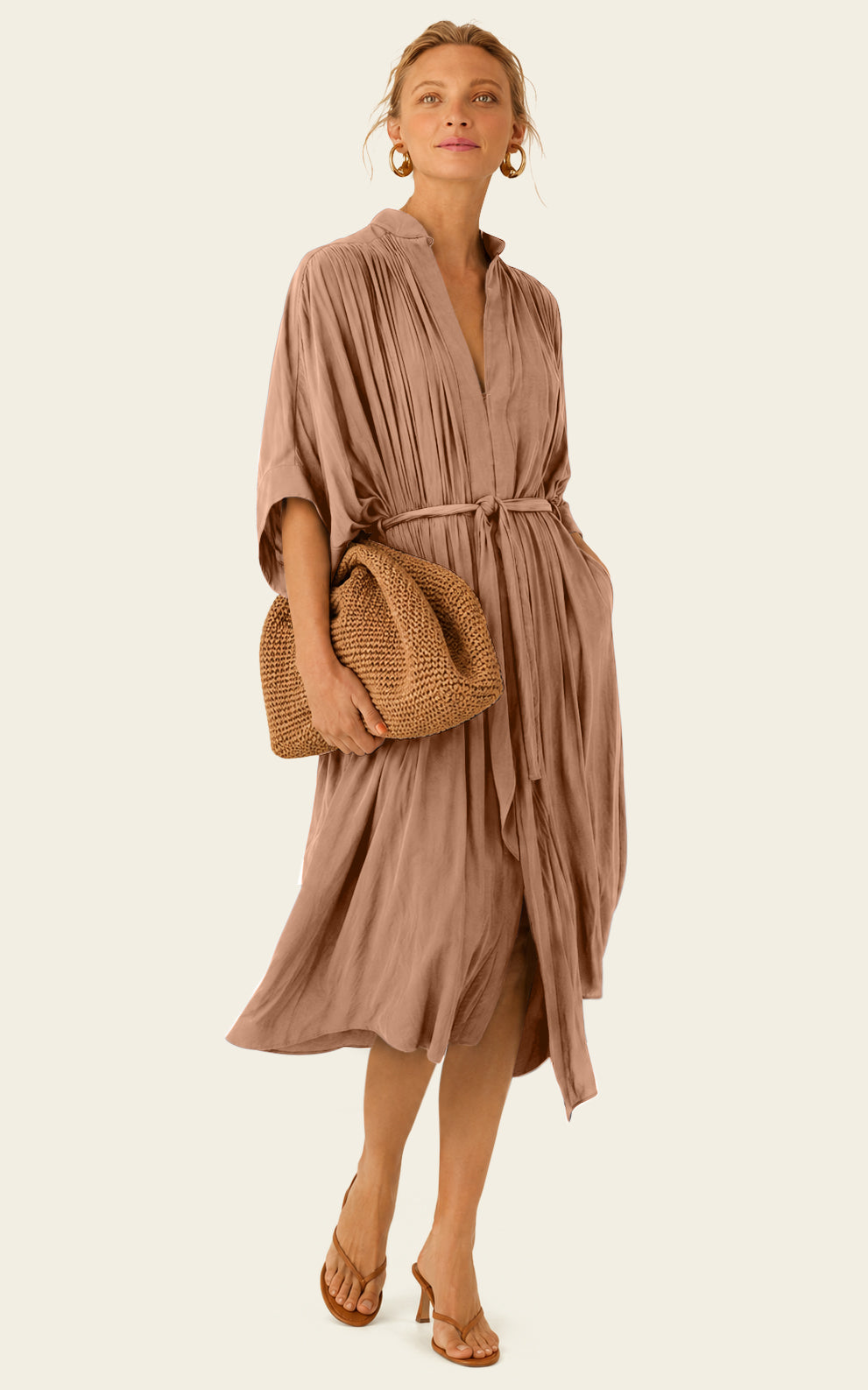 The Multiwear Shirt Dress - Chai Chameau, Petite