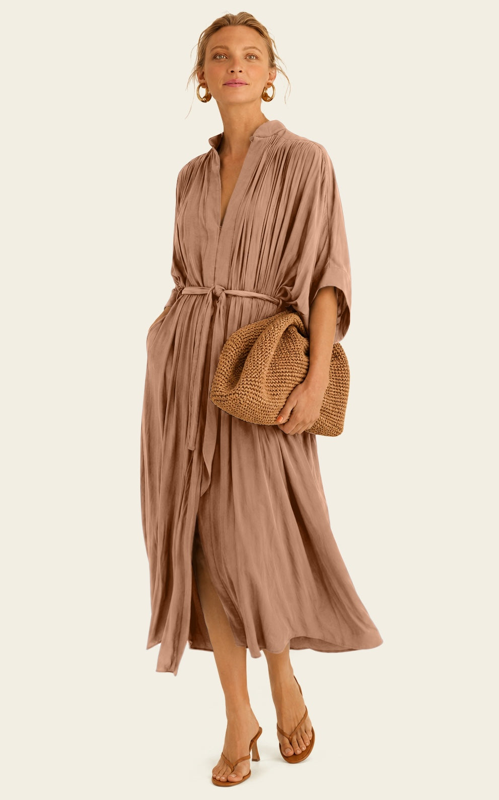 The Multiwear Shirt Dress - Chai Chameau, Grande