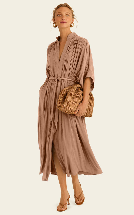 The Multiwear Shirt Dress - Chai Chameau, Grande