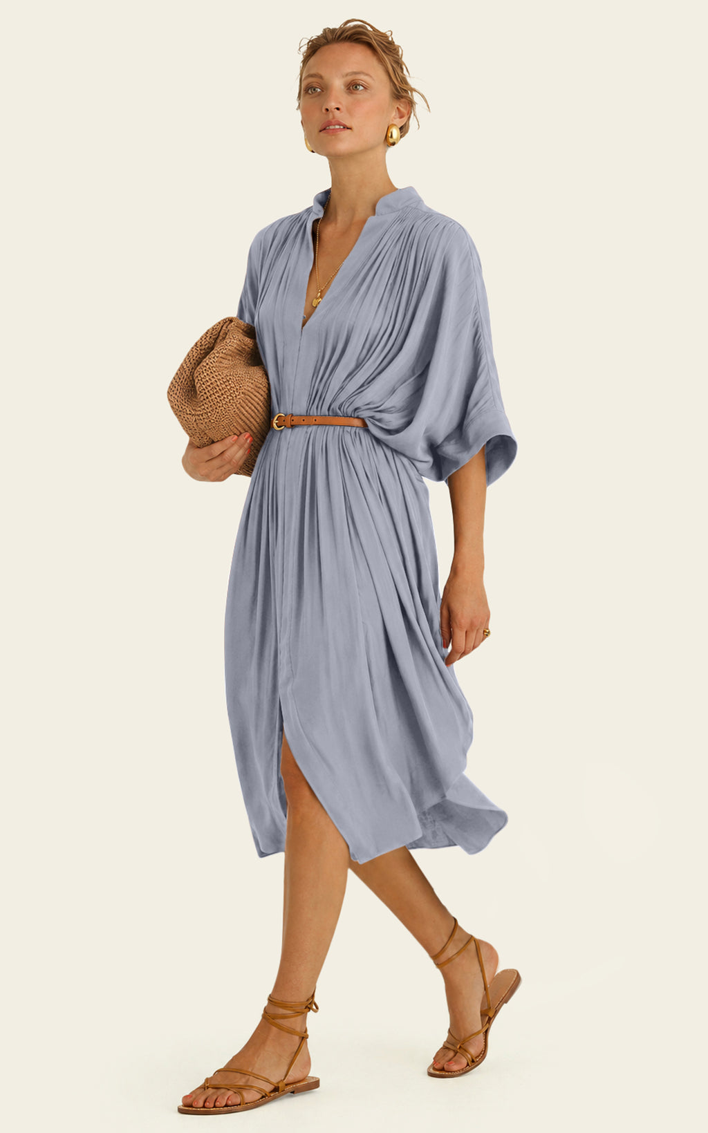 The Multiwear Shirt Dress - Bleu de Lune, Petite