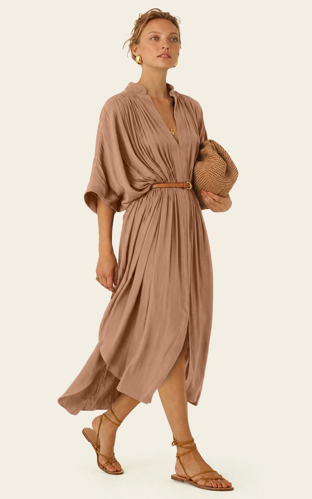 The Multiwear Shirt Dress - Chai Chameau, Grande