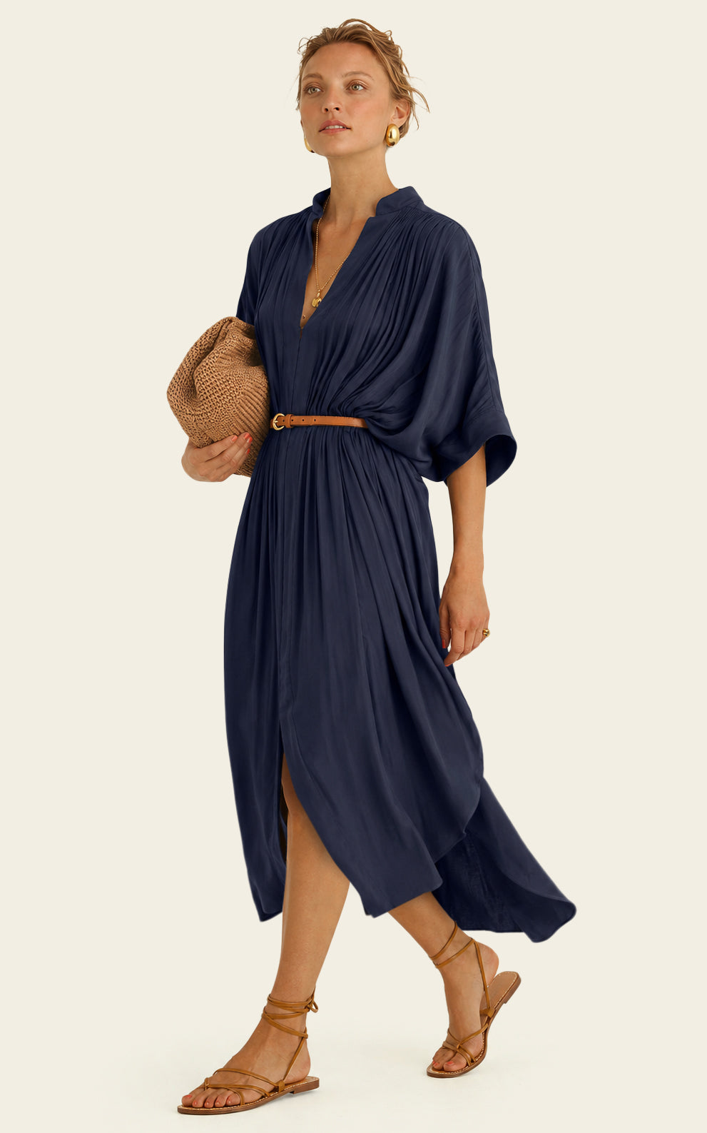 The Multiwear Shirt Dress - Night Sea, Grande