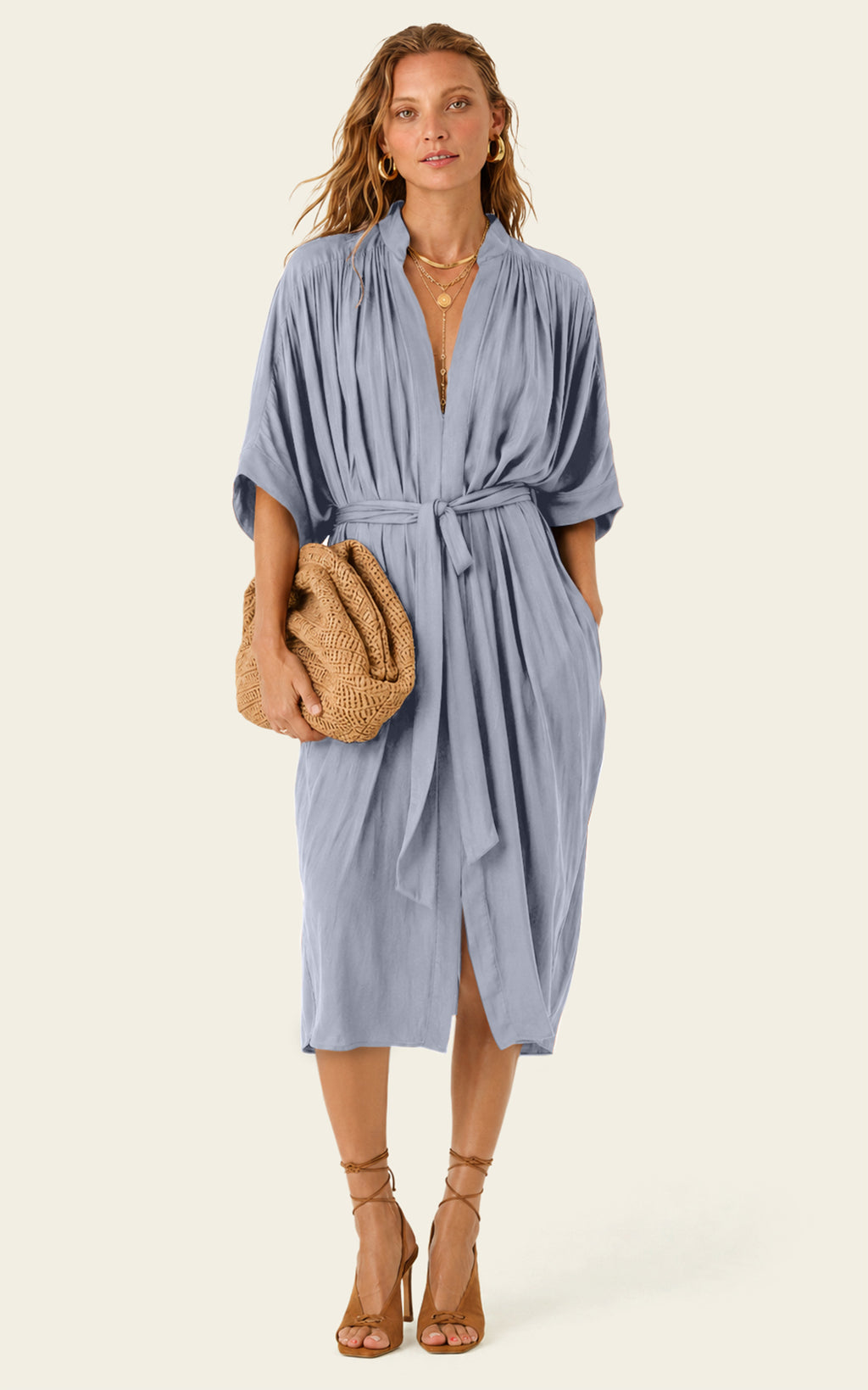 The Multiwear Shirt Dress - Bleu de Lune, Petite