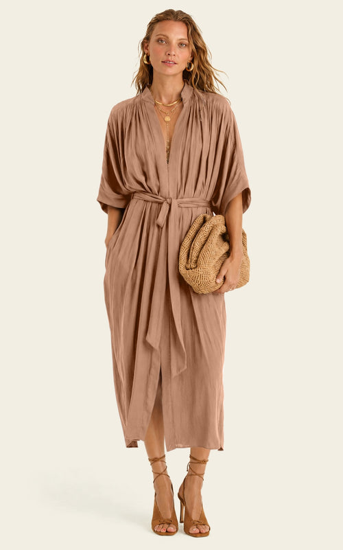 The Multiwear Shirt Dress - Chai Chameau, Grande