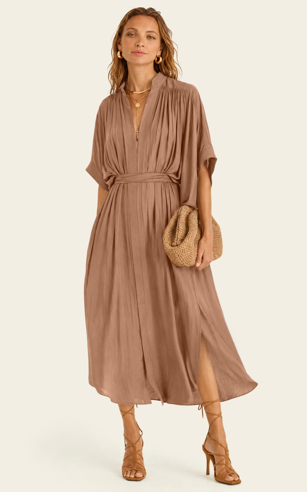 The Multiwear Shirt Dress - Chai Chameau, Grande