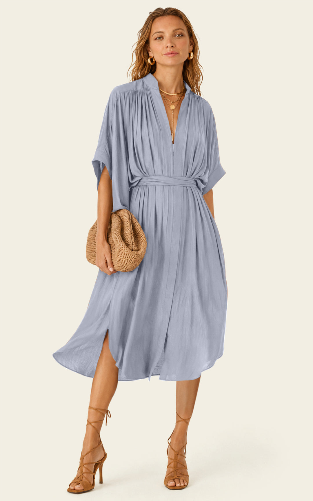 The Multiwear Shirt Dress - Bleu de Lune, Petite